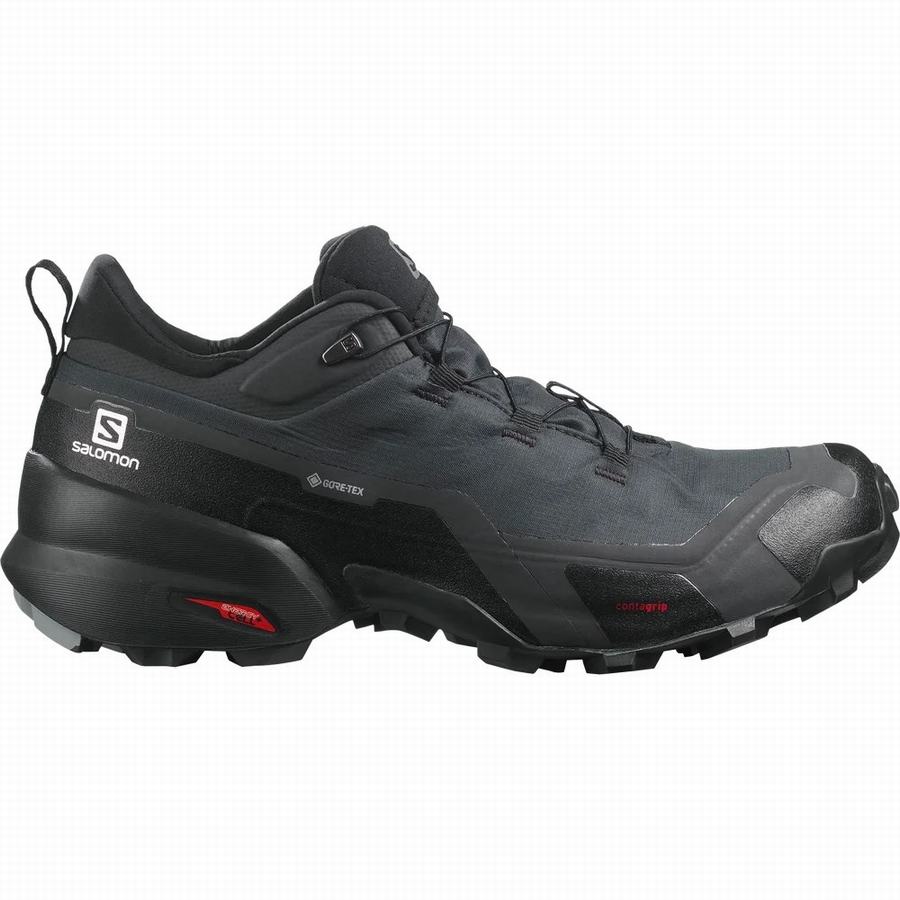 Salomon Cross Hike Gore-tex Férfi Túracipő Fekete (AZO2284XD)